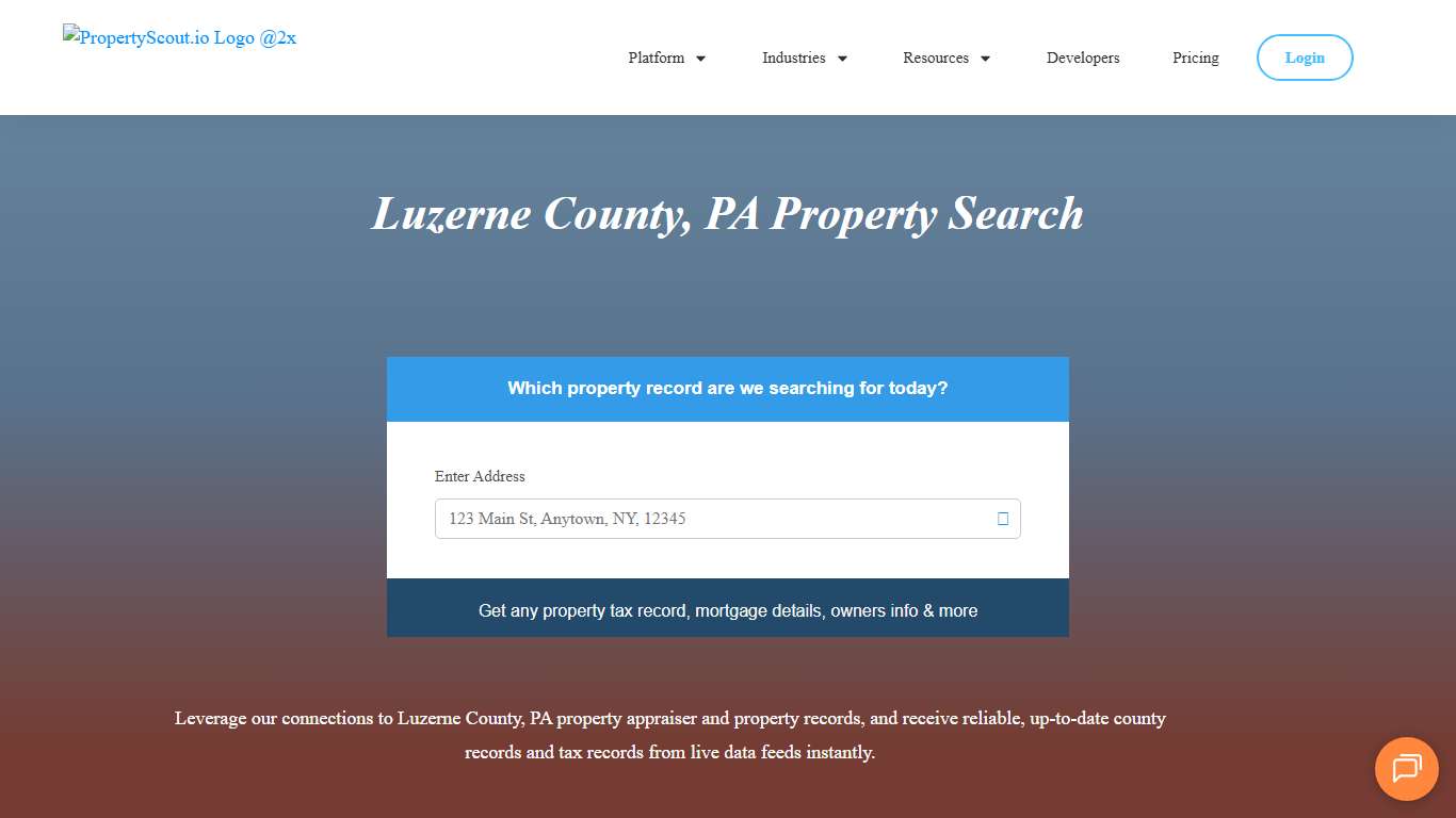 Luzerne County, PA Property Records Search - Propertyscout.io
